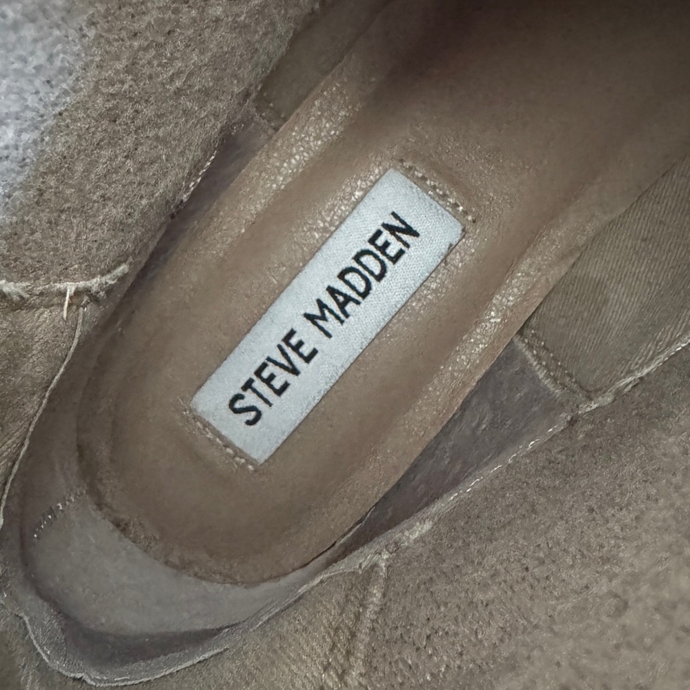Steve Madden Taupe Suede Footwear - Picture 6 of 7